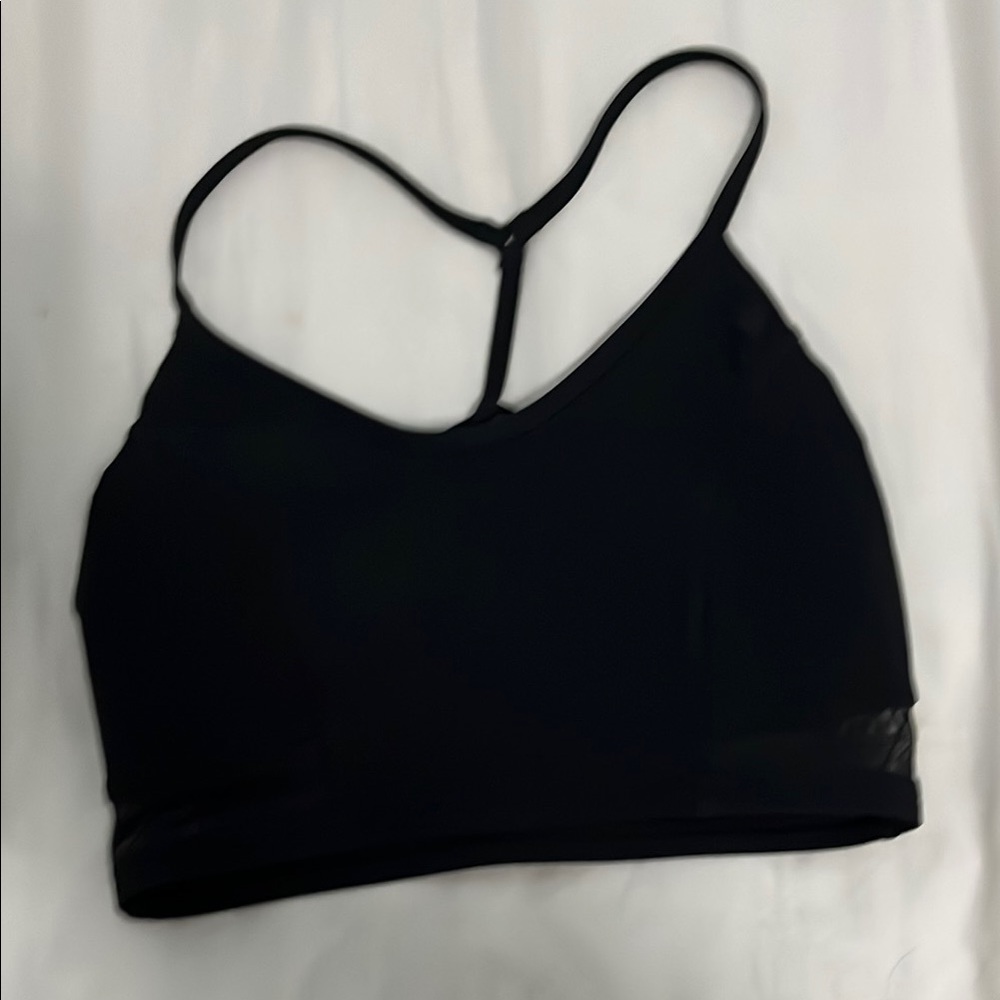 Lululemon Black Sports Bra with Asymmetrical Strap